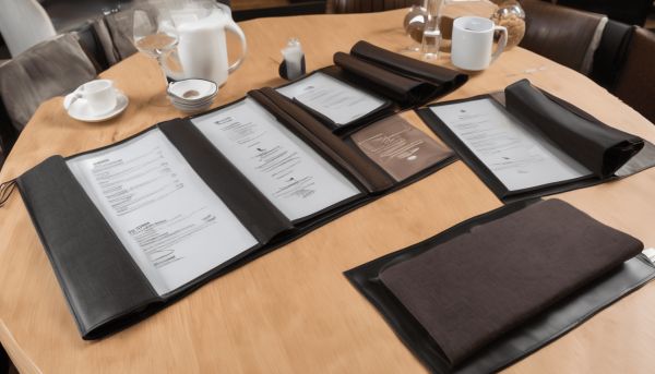 Des options de protège menu restaurant pas cher pour votre établissement