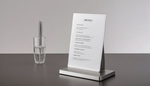 Porte menu professionnel pas cher : ajoutez de l’élégance à vos tables